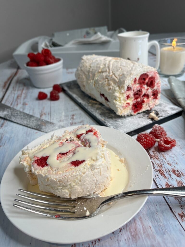 Raspberry Meringue Roulade | Pantry Click & Collect | Breda Murphy